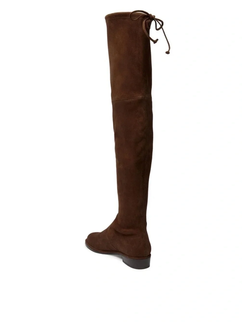 Stuart Weitzman Lowland Tie Over-the-Knee Suede Boots in Brown size 7.5